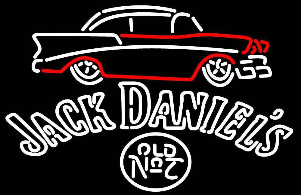 Jack Daniels 57 Chevy Top Neon Sign